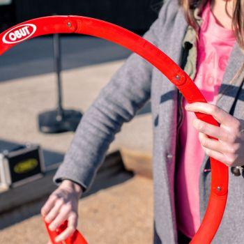 PETANQUE CIRCULO PLEGABLE ROJO CERCLE DE PÉTANQUE PLIANT ROUGE