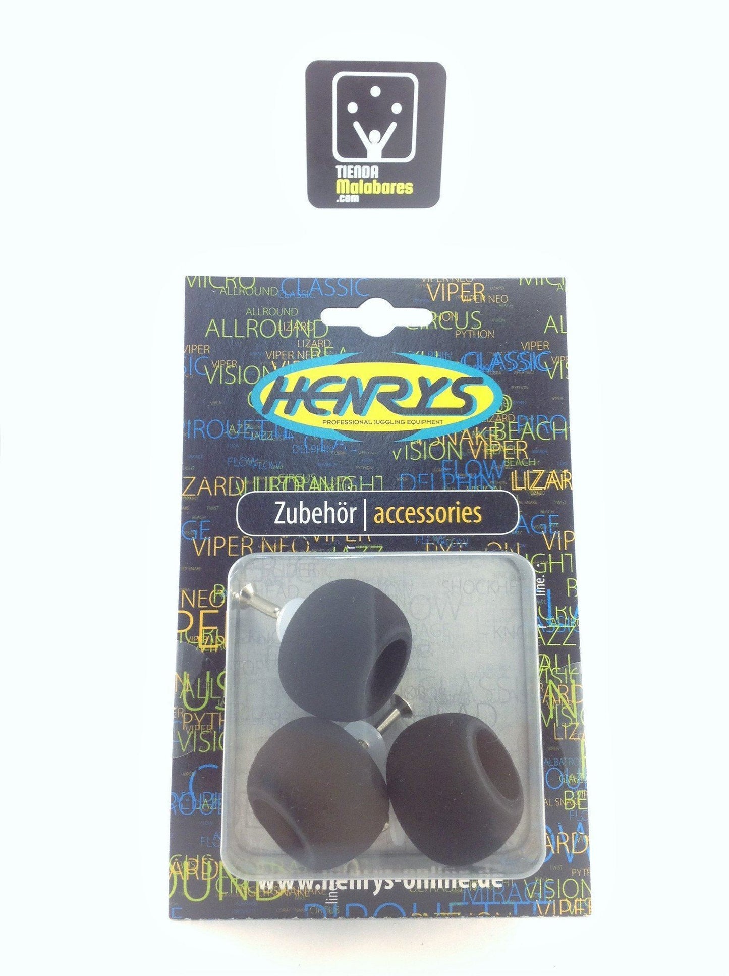 HENRYS CLAVAS,VARIOS black SET DE REGATONES DELPHIN (KNOB)