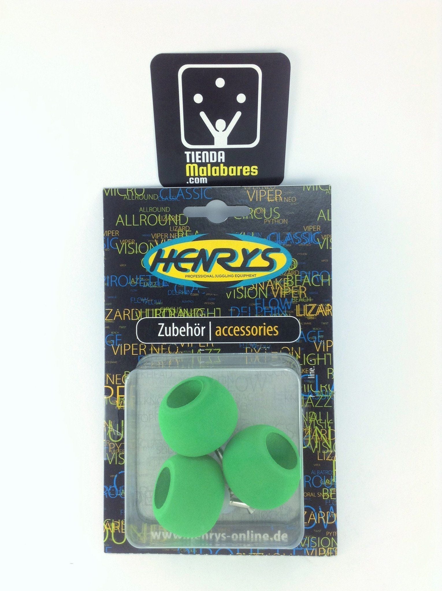 HENRYS CLAVAS,VARIOS green SET DE REGATONES DELPHIN (KNOB)