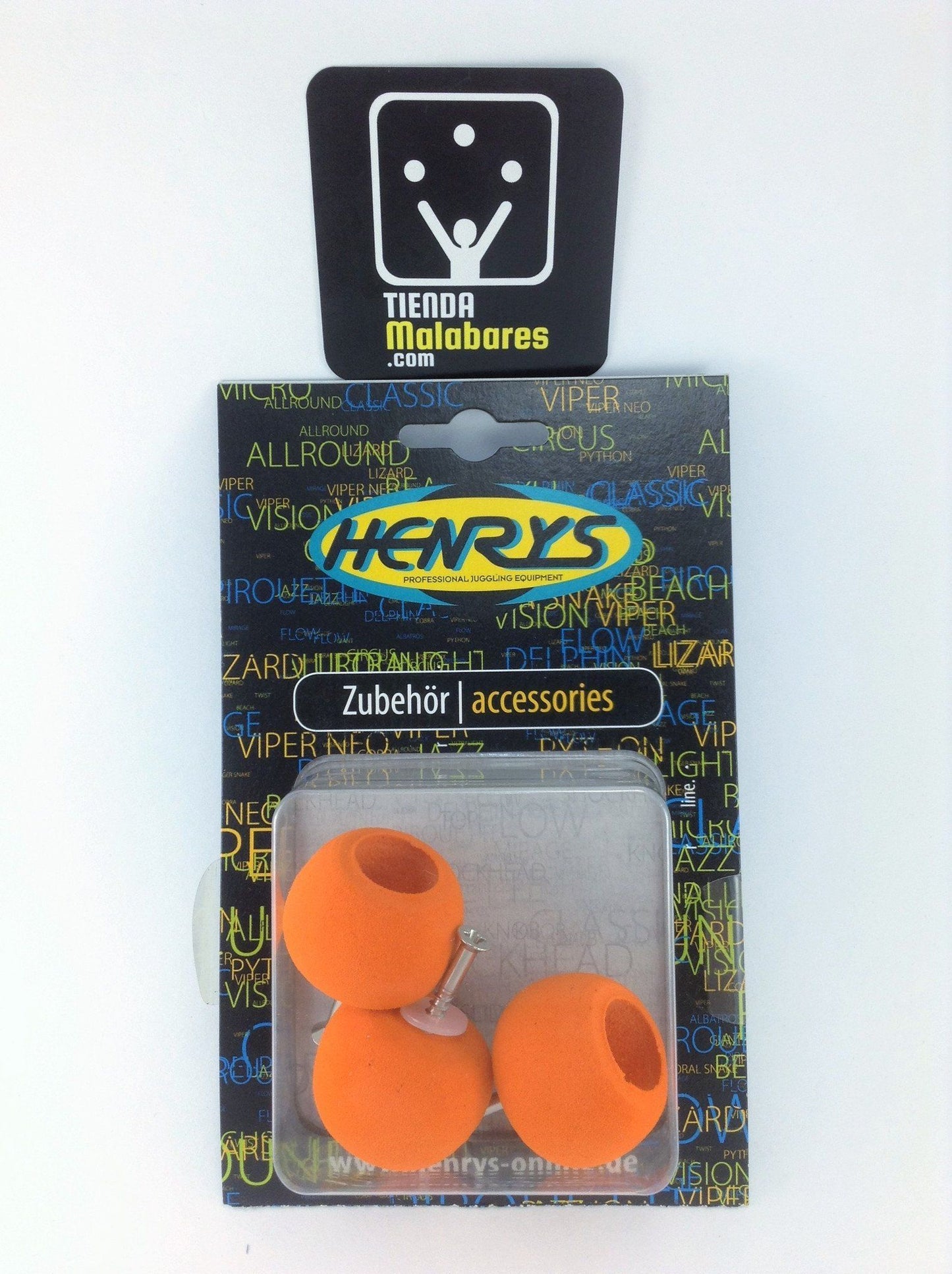 HENRYS CLAVAS,VARIOS orange SET DE REGATONES DELPHIN (KNOB)